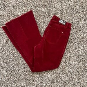 Red Corduroy Bell Bottoms